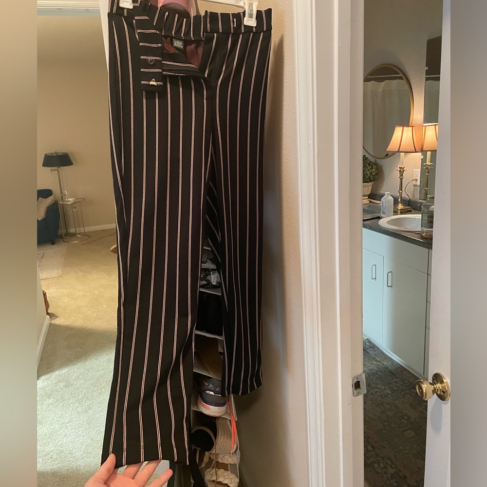 Striped work pants